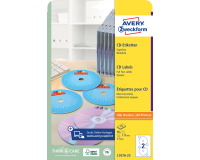 Etiket Avery L7676-25 CD full size mat wit 50stuks