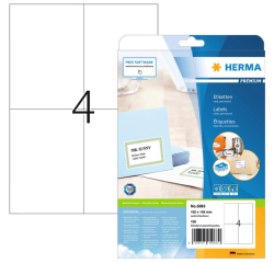 Etiquette HERMA Premium 5063 105x148mm A6 blanc 100 pièces