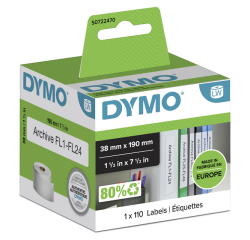 DYMO LabelWriter - lever arch labels - 110 label(s) - 190 x 38 mm