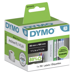 Etiquette Dymo LabelWriter multifonctionnelle 38x190mm rouleau 110 pièces blanc