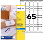 Avery Label J8651-100 38.1x21.2mm white 6500 pieces