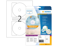 Etiket HERMA 5115 CD 116mm wit 50 stuks