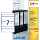 Rugetiket Avery smal 39x192mm zelfklevend wit