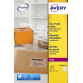 Etiket Avery L7565-25 99.1x67.7mm transparant 200 etiketten
