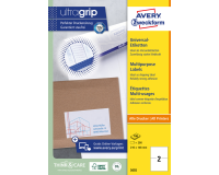 Etiket Avery Zweckform 3655 210x148mm A5 wit 200stuks