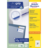 Etiket Avery Zweckform 3479 70x32mm wit 2700stuks