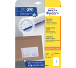 Etiket Avery 6119 210x297mm A4 wit 25 stuks