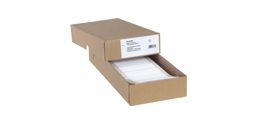 Etikett HERMA 8161 88,9x35,7mm 1 Reihe weiß 2000 Stück