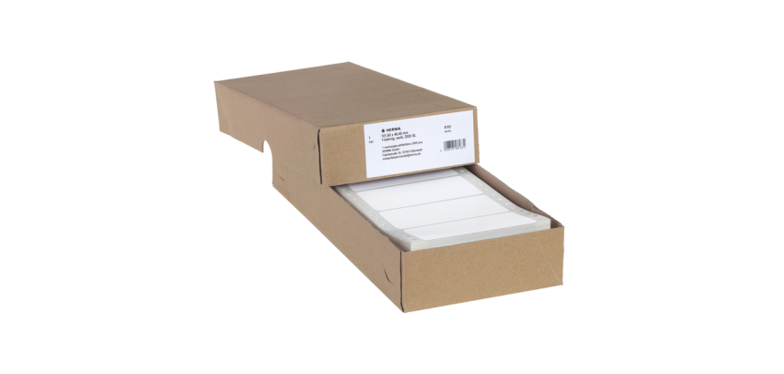 HERMA Label 8163 101.6x48.4mm 1 row white 2000 pieces