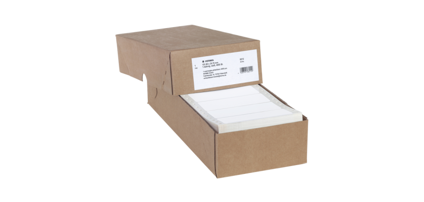 HERMA Label 8212 101.6x35.7mm 1 row white 4000 pieces