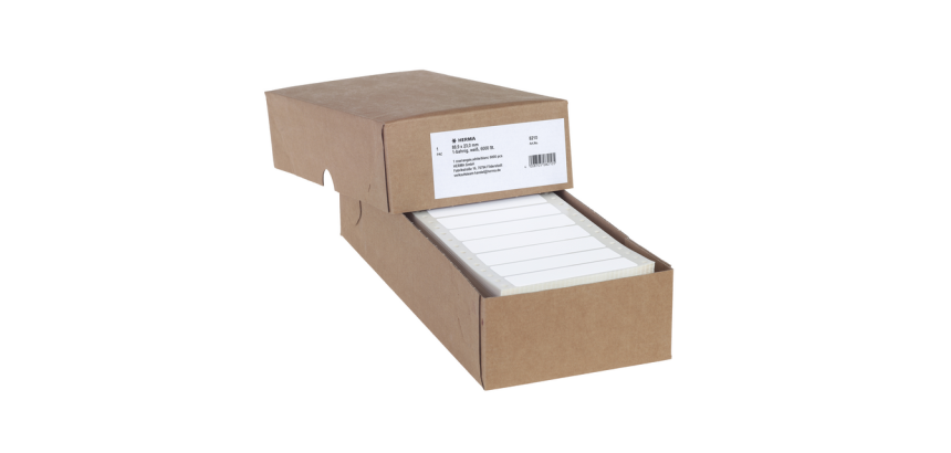 HERMA Label 8210 88.9x23mm 1 row white 6000 pieces