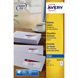 Etiket Avery J8160-10 63.5x38.1mm wit 210stuks