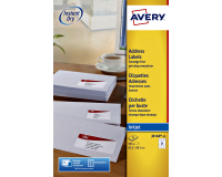 Etiket Avery J8160-10 63.5x38.1mm wit 210 etiketten