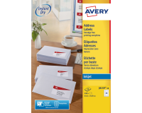 Etiket Avery J8159-10 63.5x33.9mm wit 240 etiketten