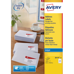 Etiquette Avery J8159-10 63,5x33,9mm blanc 240 pièces