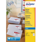 Etiket Avery J8159-10 63.5x33.9mm wit 240 etiketten