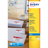 Etiket Avery J8163-10 99.1x38.1mm wit 140stuks