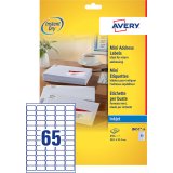 Etiquette Avery J8651-10 38,1x21,2mm blanc 650 pièces