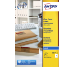 Etiquette Avery J8567-25 210x297mm A4 transparent 25 pièces