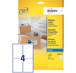 Etiket Avery J8169-10 99.1x139mm wit 40 etiketten