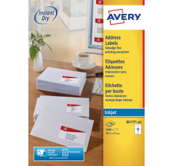 Etiket Avery J8173-10 99.1x57mm wit 100stuks