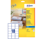 Avery Label J8161-10 63.5x46.6mm white 180 pieces