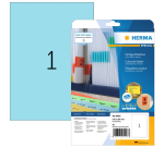 Etiquette amovible HERMA 4423 210x297mm A4 bleu 20 pièces