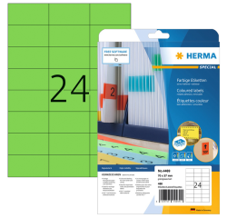 Etiquette HERMA 4469 70x37mm vert 480 pièces