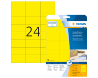 Etiquette HERMA 4466 70x37mm jaune 480 pièces