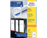 Rugetiket Avery Zweckform breed 59x192mm zelfklevend wit 100 vel