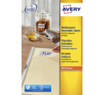 Etiquette Avery amovible L6025REV-25 63,5x46,6mm 450 pièces
