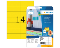 Etiquette HERMA 5058 105x42,3mm amovible jaune 280 pièces