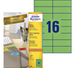 Etiquette Avery 3454 105x37mm vert 1600 pièces