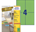Etiket Avery 3458 105x148mm A6 groen 400 stuks