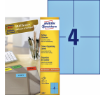 Avery Etikett 3457 105x148mm A6 blau 400 Stück