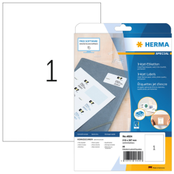 Etiquette HERMA 4824 210x297mm A4 blanc 25 pièces