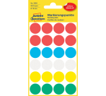 Avery 3089 Round Labels 18mm Assorted 96 pcs
