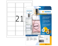 HERMA label 8017 63.5x38.1mm transparent 525 pieces