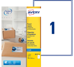 Avery J8167-25 Label 199.6x289.1mm white 25 pieces