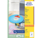 Etiquette CD Avery Zweckform L6043-100 blanc 200 pièces