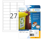 Etiquette HERMA 4864 63,5x29,6mm film blanc 270 pièces