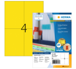 HERMA Label 4396 105x148mm A6 yellow 400 pieces