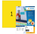 Etiquette HERMA 4401 210x297mm A4 jaune 100 pièces