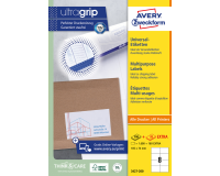 Etiket Avery Zweckform 3427-200 105x74mm wit 1600stuks