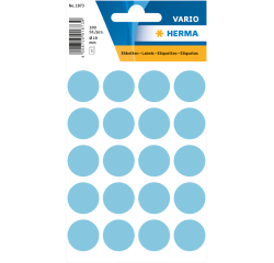Etiket HERMA 1873 rond 19mm blauw 100stuks