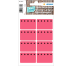 Etiket HERMA 3772 26x40mm diepvries rood 48 stuks