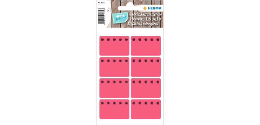HERMA 3772 Freezer Labels 26x40mm Red 48 Pieces