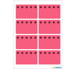 Etiket HERMA 3772 26x40mm diepvries rood 48 stuks