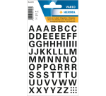 Etiquette HERMA 4158 lettres A-Z noir 10mm