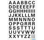 Etiquette HERMA 4158 lettres A-Z noir 10mm
